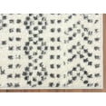 thumbnail image 4 of Abani Casa Collection Ivory Grey 4' x 6' Diamond Trellis Modern Area Rug, 4 of 6