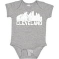thumbnail image 3 of Inktastic Cleveland Skyline Grunge White Boys or Girls Baby Bodysuit, 3 of 5