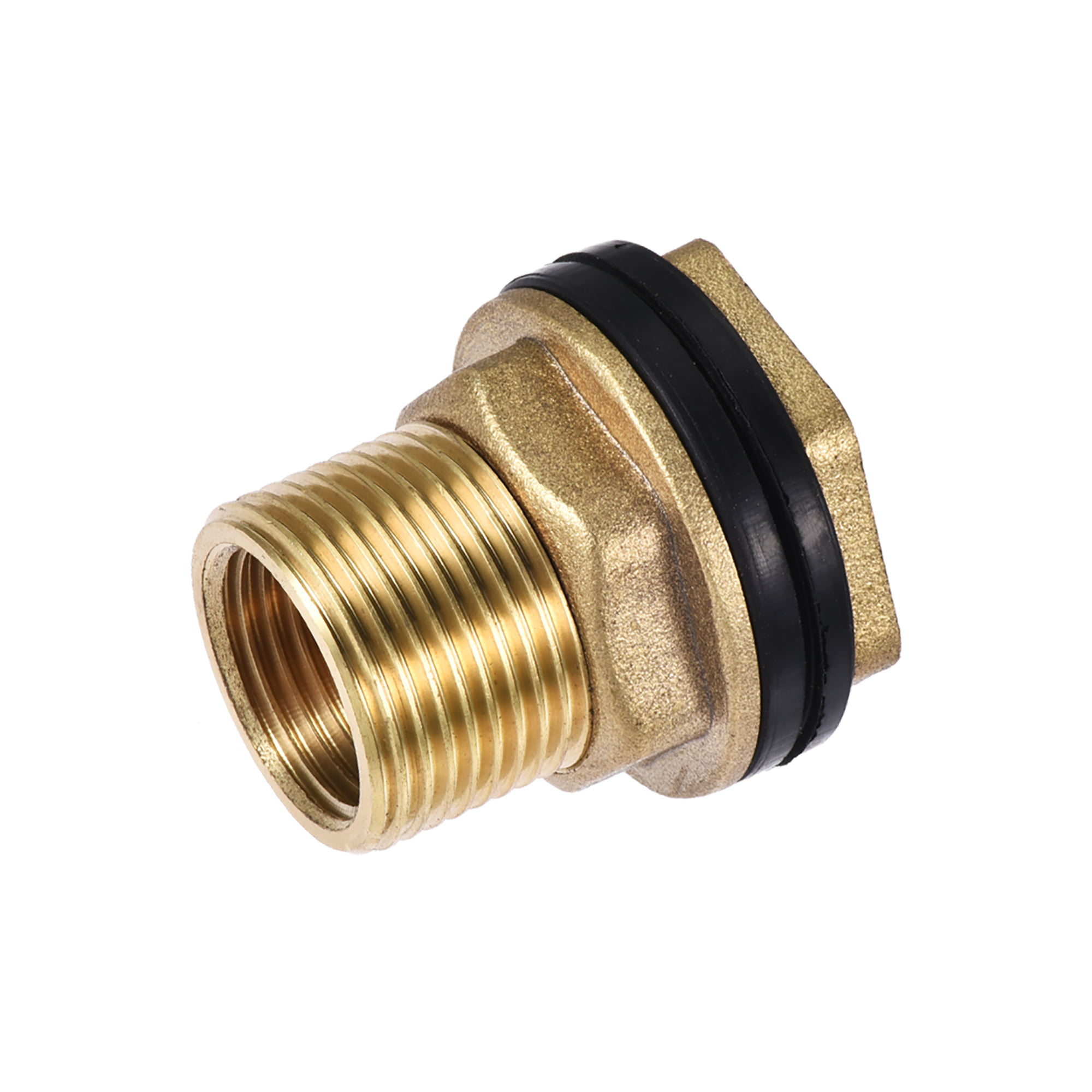 2 x New Compression Straight Female Iron 15mm x 1/2 Brass plumbing fittings