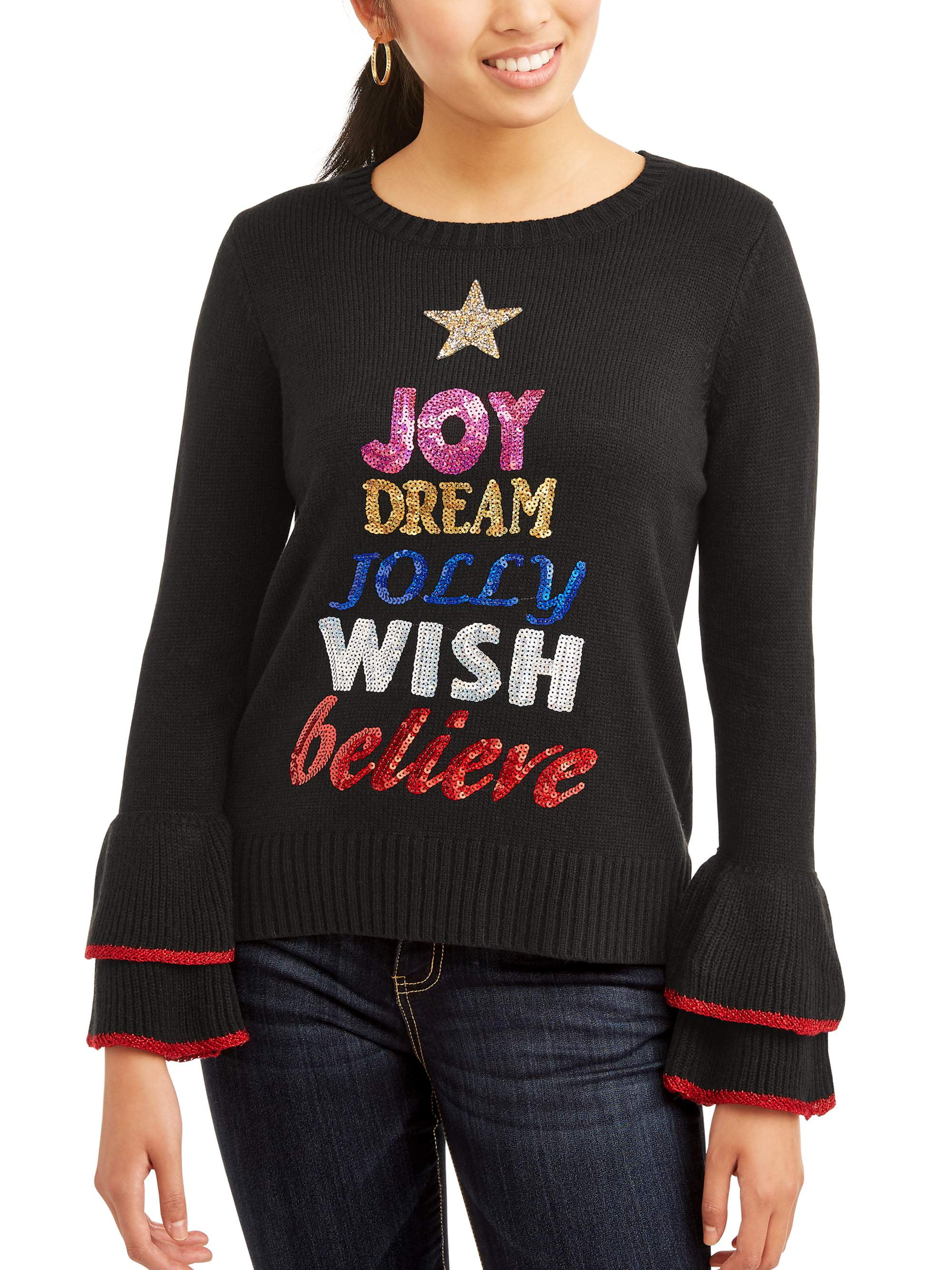 christmas sweater womens walmart