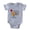 Heather Grey, variant on CafePress - Little Peanut 1St Birthday - Cute Infant Baby Football Bodysuit