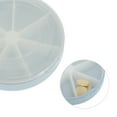 thumbnail image 3 of Unique Bargains 1 Pc Pill Case 7 Grid Round Pill Box Blue, 3 of 6