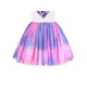 thumbnail image 5 of Vestido de Niña Blanco Multicolor Tie Dye Corazón Plisado Tul Fiesta Casual 4 Años, 5 of 7