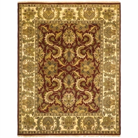 Safavieh Hand-Knotted Red/Beige Area Rug