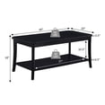 thumbnail image 5 of Convenience Concepts Designs2Go Ensenada Coffee Table with Shelf, Black, 5 of 6