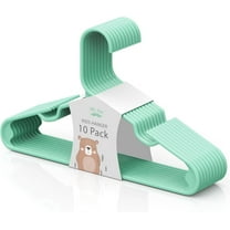 Mr. Pen- Kids Plastic Hangers, 10 Pack, Green Baby Hanger, Childrens Hangers for Clothes