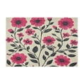 thumbnail image 7 of Yayeee Bath Rug for Bathroom Floor Non Slip Rectangle Fluffy Soft Absorbent Mat, 16"x24", Pink Flowers, 7 of 7