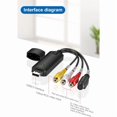 thumbnail image 3 of VHS to Digital Converter, Hi8 Video Capture Card, Digital Audio Video Converter Adapter, VHS to USB 2.0 Converter, 3 of 5