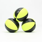 Zeekio Zeon 6 Panel 100g Juggling Balls - Set of 3 (Black/Yellow)