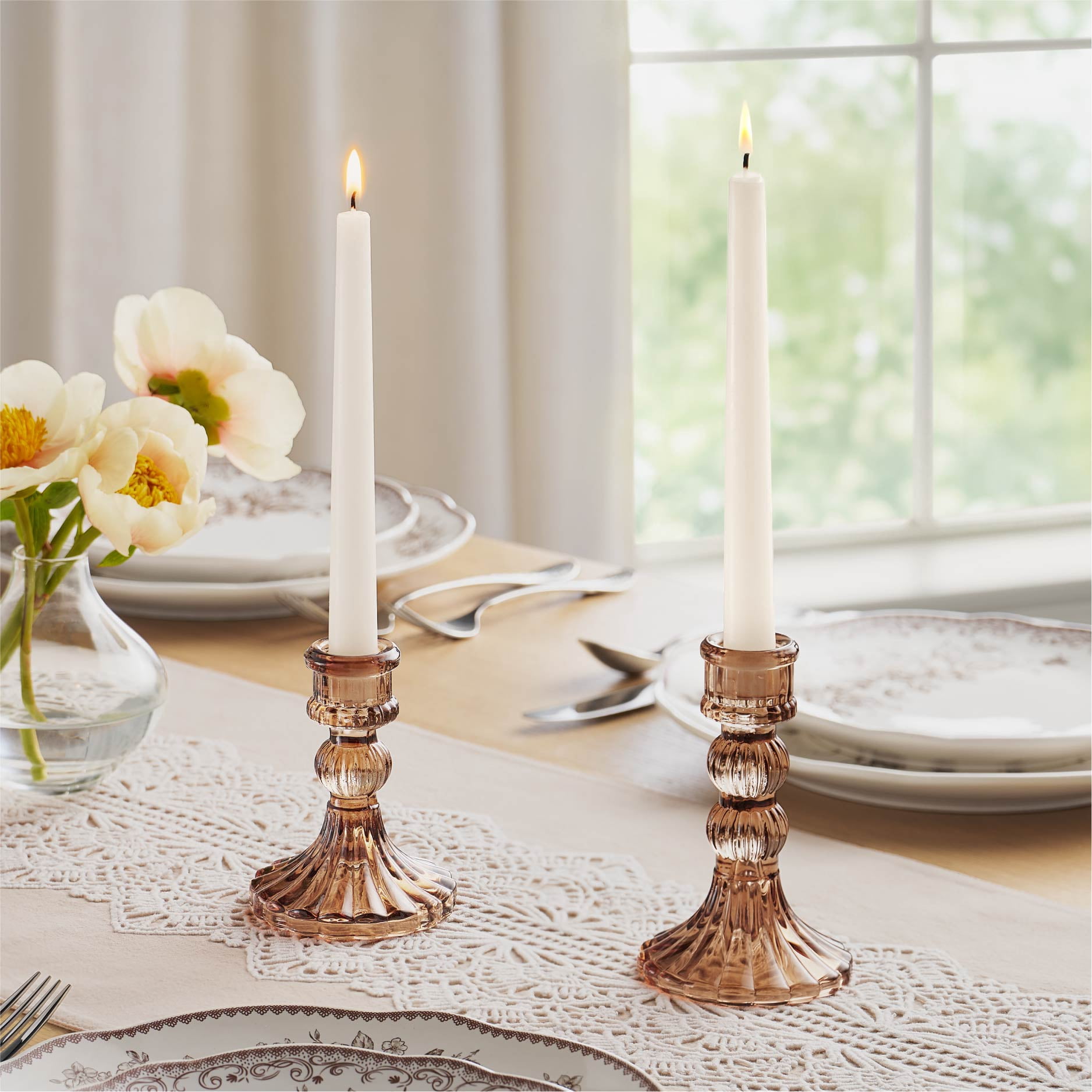 The Pioneer Woman Brown Glass Candleholder, Small