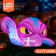 thumbnail image 3 of Pulpo morado inflable Joiedomi, 122 cm, decoración LED para Halloween, 3 of 9