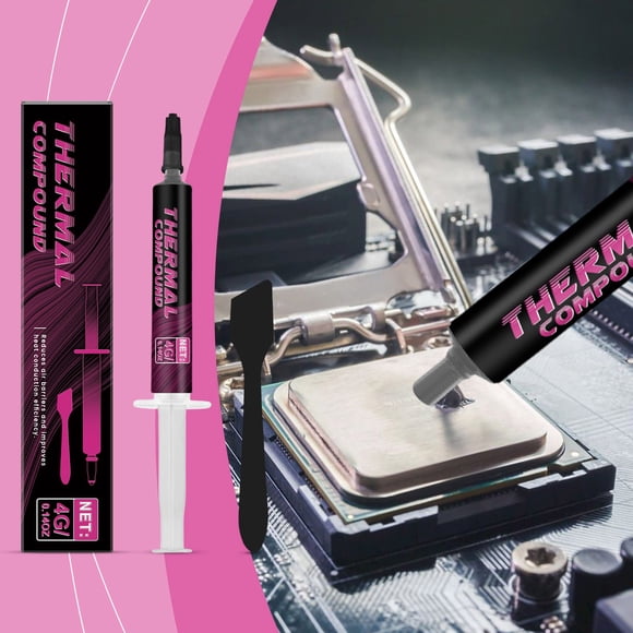 Xihbxyly Pasta de Silicona Térmica, Compuesto de Refrigeración de Cpu de Alta Conductividad, Junta de Disipación de Calor Duradera, Adhesivo Térmico de Larga Duración, Refrigeración Electrónica, Actu