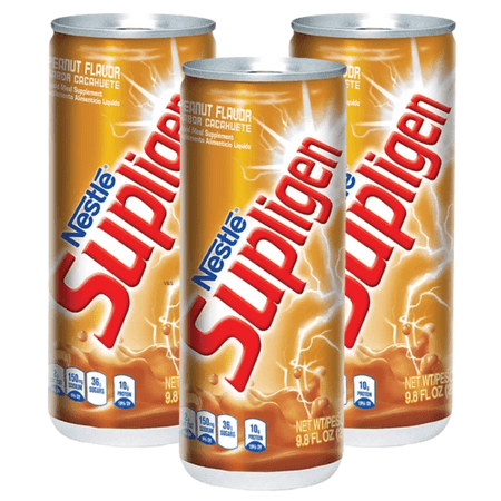 Supligen Peanut Liquid Meal Supplement 9.87oz (Pack of 3) – Jamaican Caribbean Ready-to-Drink Protein & Vitamin Nutritional Meal Shake