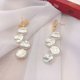 thumbnail image 2 of Pendientes de perlas irregulares para mujer, estilo cool con aguja de plata 925, 2 of 6