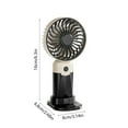 thumbnail image 3 of Portable Fan,Three Speed Handheld Fan,USB Charging Small Fan Desktop Fan Base Can Be Used As A Mobile Phone Support for Summer Travel Camping Outdoor Women Gift, 3 of 7