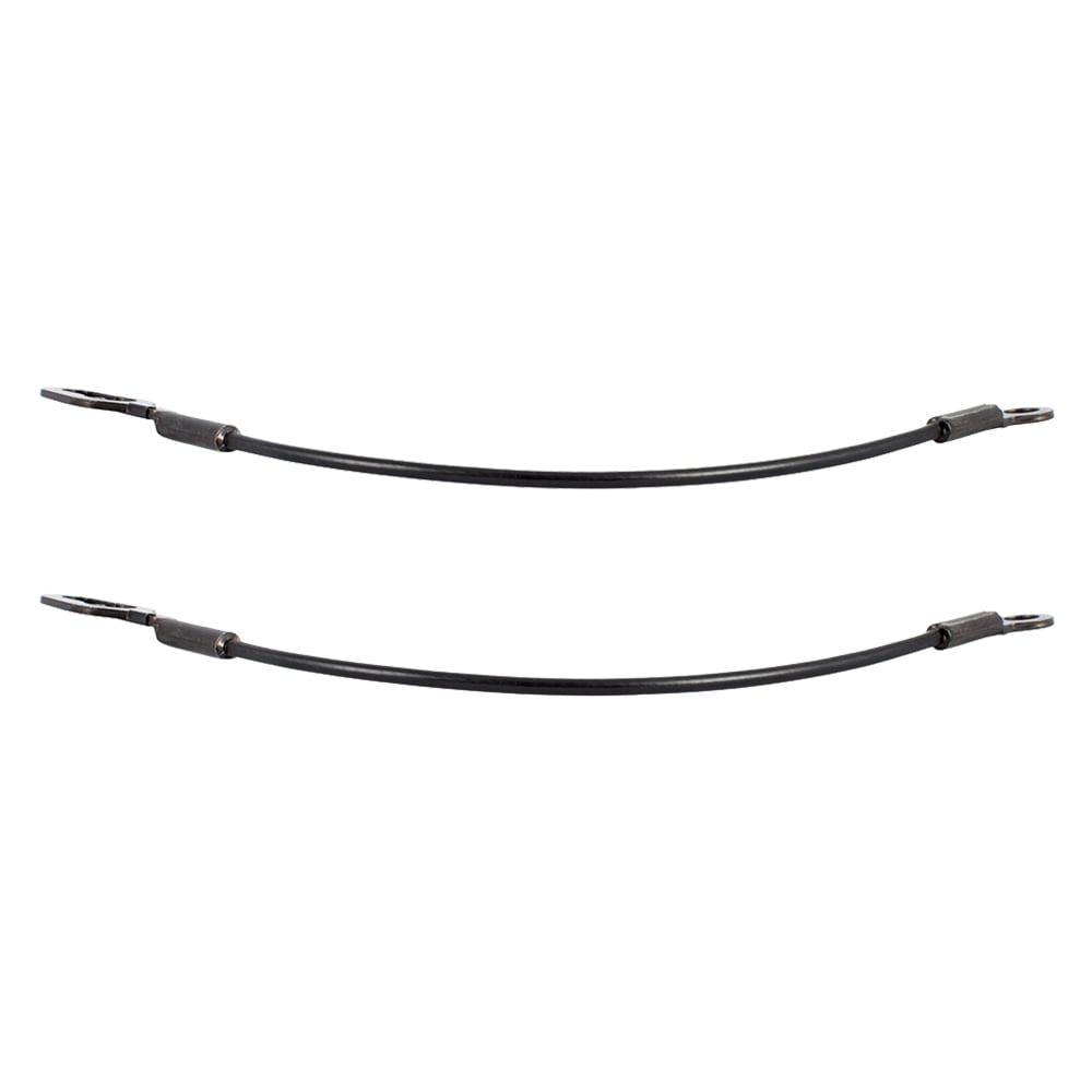 Pair Set Tailgate Liftgate Rear Gate Support Cables Straps w//o Tab Replacement for Dodge Ram Pickup Truck 55345125AB