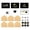 B, variant on 6 Pack Graduation Cards Bulk 2026 with Envelopes - Blank Graduation Greeting Cards Gifts for College High School Graduation Party Supplies, Black and Gold