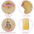 thumbnail image 2 of Disney Belle Girls Fantasy Gown Nightgowns Short Sleeve Sleepwear Yellow, 2 of 7