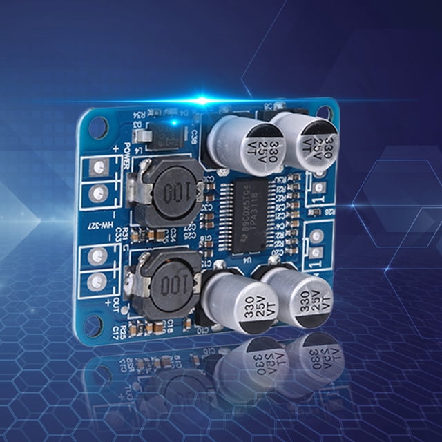 Kuymtek TPA3118 PBTL Mono Placa de amplificador de potencia digital DC 8-24V Módulo de amplificador de audio estéreo