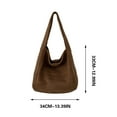 thumbnail image 3 of PPgejGEK Lazy Woolen Shoulder Bag for Women Versatile Armpit Casual Tote Bag Commuting Large Capacity Crossbody Bag Fashionable Design with Spacious Interior Wool Fabric, 3 of 6