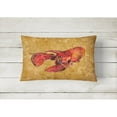 thumbnail image 2 of Carolines Treasures 8715PW1216 Lobster Canvas Fabric Decorative Pillow, 12H x16W, multicolor, 2 of 3