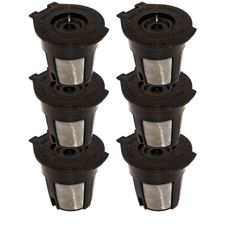 Blendin 6 x Single Coffee Pod Filters Compatible Keurig K Cup Coffee Maker System, (Best Reusable K Cup)