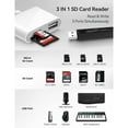 thumbnail image 2 of USB C to SD Card Reader, SD Card Adapter with SD/TF/USB A 3 Ports, BnmxTek USBC Memory Card Reader for iPhone 15 Pro Max, iPad Pro/Air/Mini, Mac, MacBook Pro/Air, and More USB-C/Type C Devices, 2 of 7