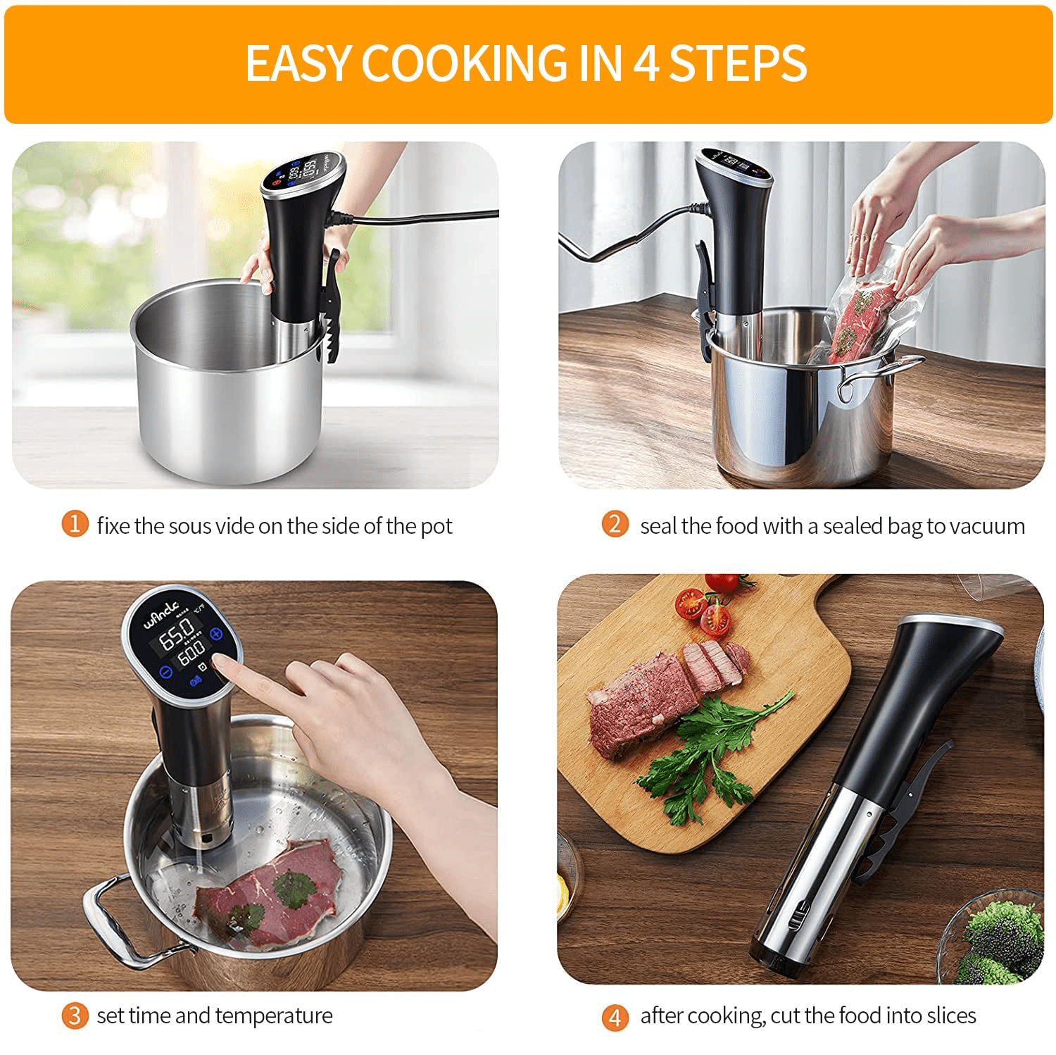 wancle sous vide cooker
