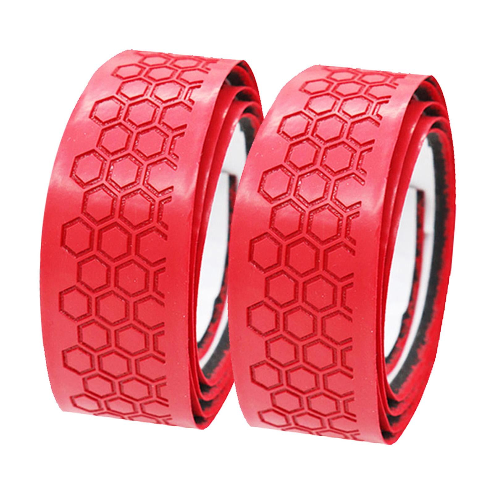 QccHieUs 4 Pieces Golf Club Grip Wrapping Tapes PU Leather Regripping Solution Golf Club Red and Black