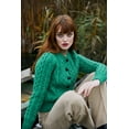 thumbnail image 6 of SAOL Aran 100% Merino Wool Cable Knit Cardigan Sweater Women's Button Up Jacket Made in Ireland, 6 of 7