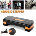 thumbnail image 1 of 27" Adjustable Aerobic Stepper 2 Levels (4", 6") Height Adjust Home Gym Fitness Workout Exercise Stepper Board, 1 of 7
