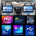 thumbnail image 2 of Monitor de TV portátil para automóvil Android 12 de 10,1 pulgadas para tableta del asiento trasero con pantalla táctil Wifi compatible con control de teléfono con entrada Bluetooth/USB/AV, 2 of 5