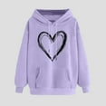 thumbnail image 2 of Kaemgyyd Hoodies for Women Oversized Long Sleeve Casual Drawstring Sweatshirt Fashion Print Fall Pullover Tops with Pockets, 2 of 3