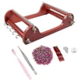 thumbnail image 2 of Juegos de telar de cuentas de madera, accesorios con hilo, máquina de tejer con agujas para principiantes, para joyería hecha a mano, pulseras, regalo, 2 of 8