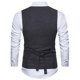thumbnail image 5 of pstuiky Camiseta sin mangas para hombre, Nueva camiseta sin mangas con cuello tipo blazer y estampado de chaleco cruzado para hombre Camisas para hombres xxl, 5 of 6