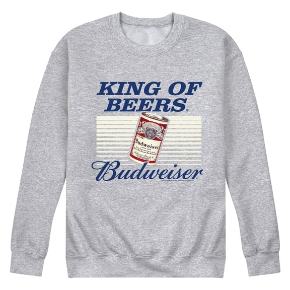 Budweiser - Retro King of Beers - Men's Crew Fleece Sweatshirt