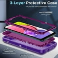 thumbnail image 5 of Leyi for Samsung Galaxy A03s Phone Case, Samsung Ao3s Case with Screen Protectors 3 in 1 , Purple, 5 of 7