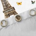 thumbnail image 4 of Castle Fairy Vintage Eiffel Tower Blackout Curtains Set of 2 (52x84 Each) for Female Men,Flying Butterflies Floral Sunflowers Window Curtains,Leopard Print Bow Curtains and Drapes Room Decor, 4 of 6