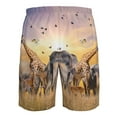 thumbnail image 6 of Disketp Men'S Swim Trunks Hawaiian Breathable Surf Beach Swimsuits Mesh Lining Beach Shorts With Pockets-Wildlife Protection, 6 of 9