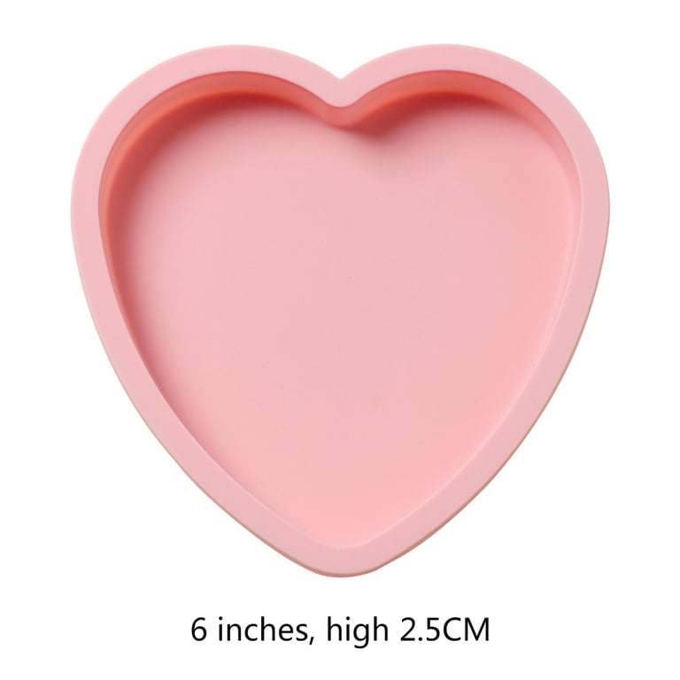 Silicone Baking Pan for Pastry 3D Pink Round Heart Square Cupcake Rectangle  Non-Stick Oven Cake Trays Forms Mold