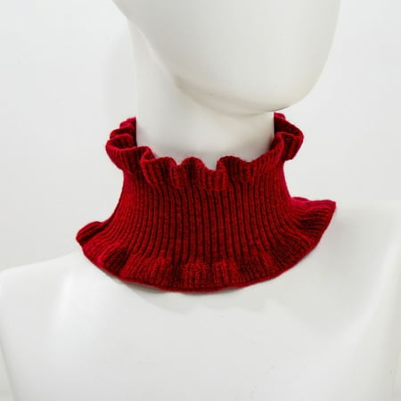 

Fjofpr Scarfs for Women Women s Knitted Bib Covering Neck Cover False High Collar Infinity Loop Scarf Hot