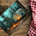 thumbnail image 6 of Room Decor 1pc Vintage Campfire Camper Scene Iron Sign, 12x8 Inch Metal Wall Art Decor, Retro Garage, Cafe, Bar, Club, Living Room Decorative Plaque, Thanksgiving Gift Idea, 6 of 8
