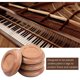 thumbnail image 5 of Copas de ruedas Irfora Práctico de costa vertical de madera maciza de las tazas del echador del piano con el cojín de EVA antideslizante, 4pcs / set Irfora Copas de ruedas, 5 of 6
