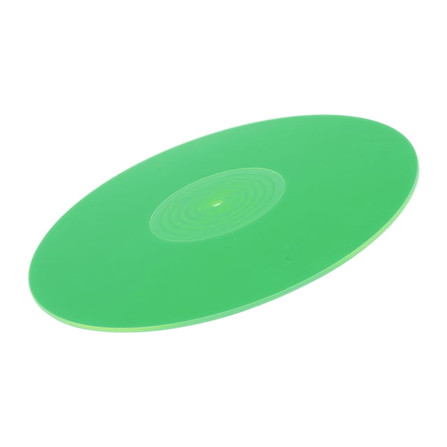 Platter Slipmat, Anti Static Record Turntable Pad Noise Reduction Acrylic for LP 12 Inch Record Green