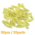 thumbnail image 6 of 100Pcs Insulated 12-10AWG Wire Crimp Terminals Male Female Nylon Spade Connector, 6 of 10