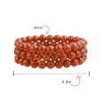 thumbnail image 3 of Bling Jewelry Womens Unisex Stackable Gemstone 8MM Stretch Bracelet Set of 3, 3 of 5