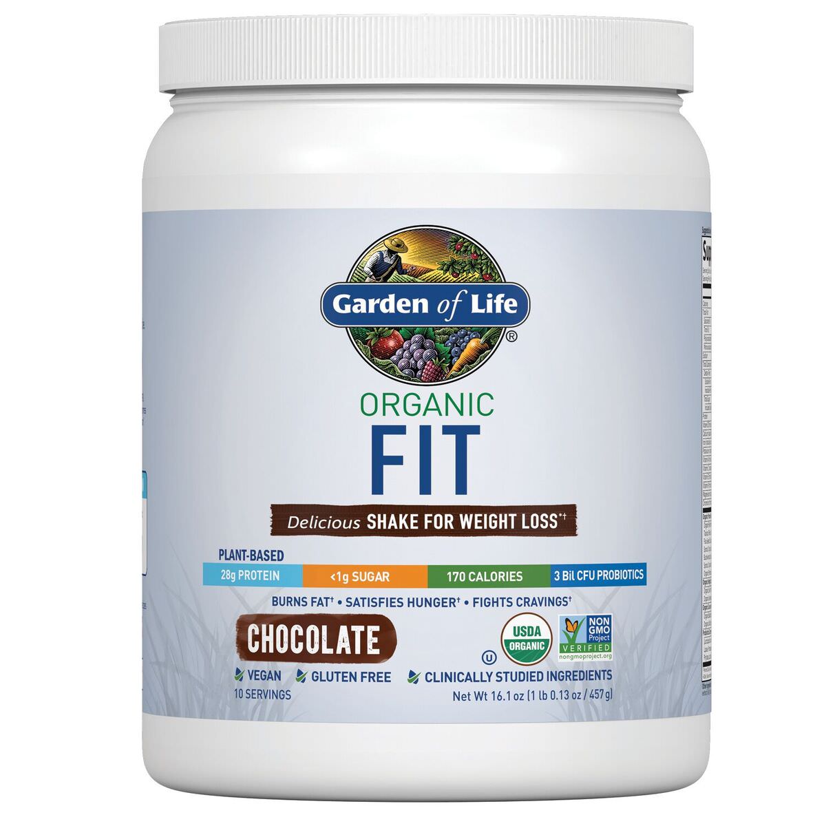 Garden Of Life Organic Fit Protein Powder Chocolate 20g Protein 1 Garden Of Life Organic Fit Protein Powder Chocolate 20g Protein 1