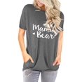 thumbnail image 2 of Hauts Mama Bear pour Femmes Manches Longues Chandail Décontracté Chandails en Molleton, 2 of 4