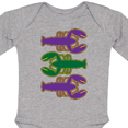 thumbnail image 4 of Inktastic Mardi Gras Celebration Funny Crawfish Boys or Girls Long Sleeve Baby Bodysuit, 4 of 5