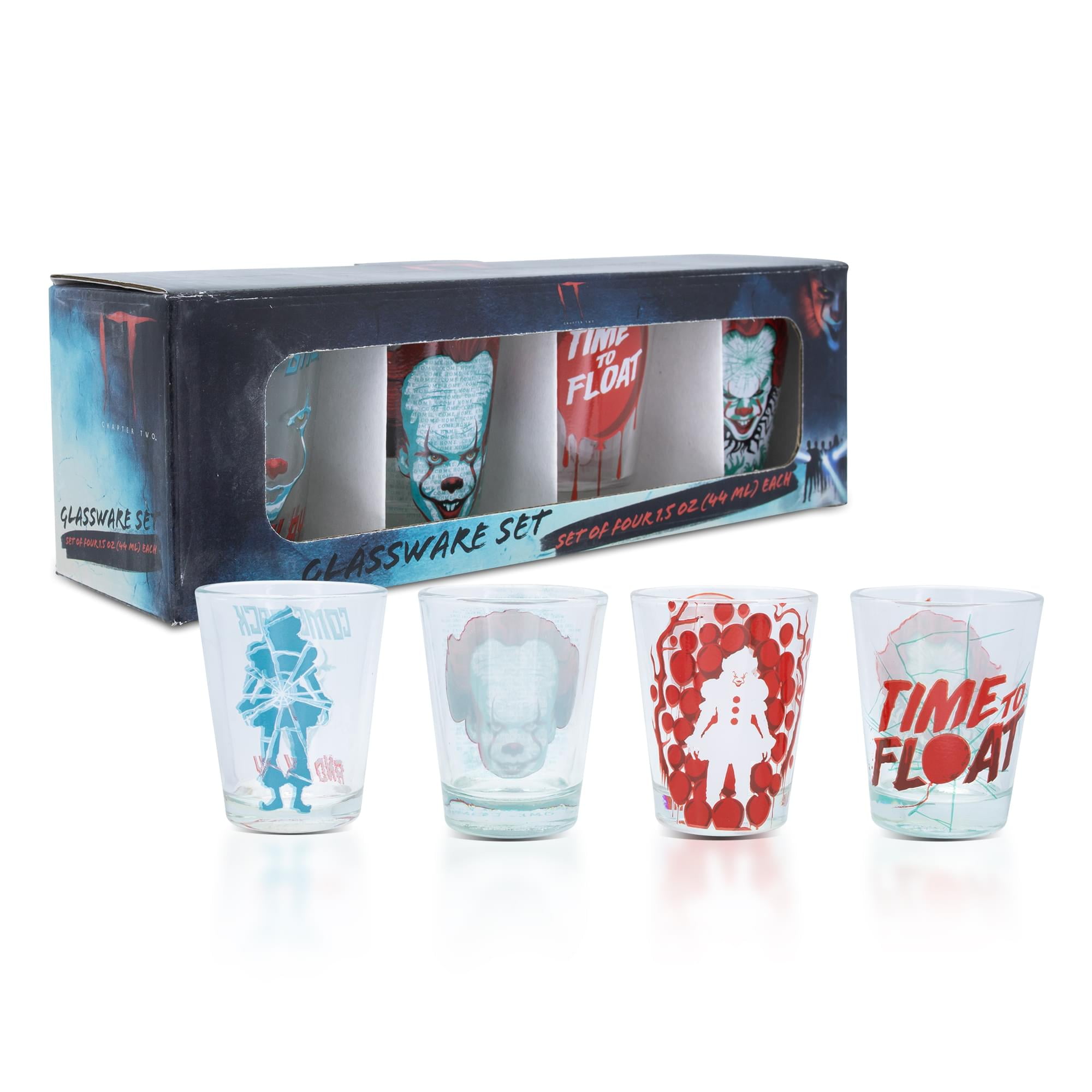 Halloween - It - Pennywise - 16 oz Pint Beer Glass Pub Seltzer Cocktail  Tumbler